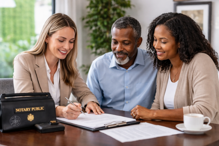 Mobile notary signing appointment in Metro Detroit Michigan